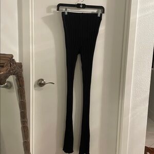 Simon Miller  Ribbed skinny Leg Crop Pant Black XS Contemporary Minimalist